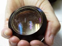 Eeeeeew...that's a lens? One of the dirtiest lenses that I cleaned, removing grit & cinder. Photo by Andrew Cooper